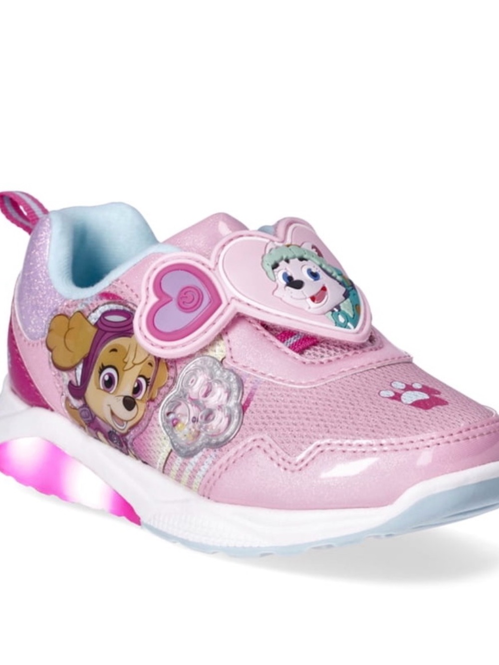 Paw Patrol Toddler Girls Skye And Everest Light Up Sneakers Size 11